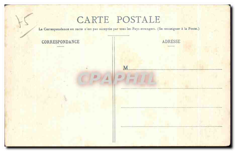 CPA Paris Eglise St Joseph — Verso