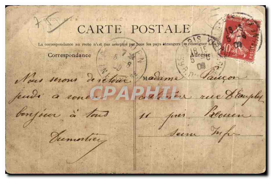 CPA Paris Les deux Ecluses du Canal Saint Martin a La Villette — Rückseite