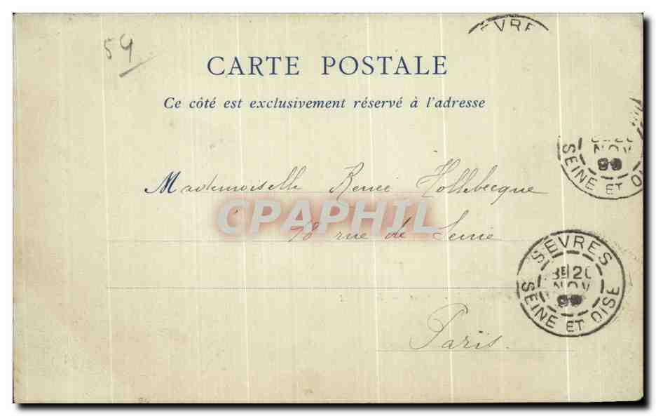 CPA Nancy La Porte Saint Nicolas Carte 1899 — Rückseite