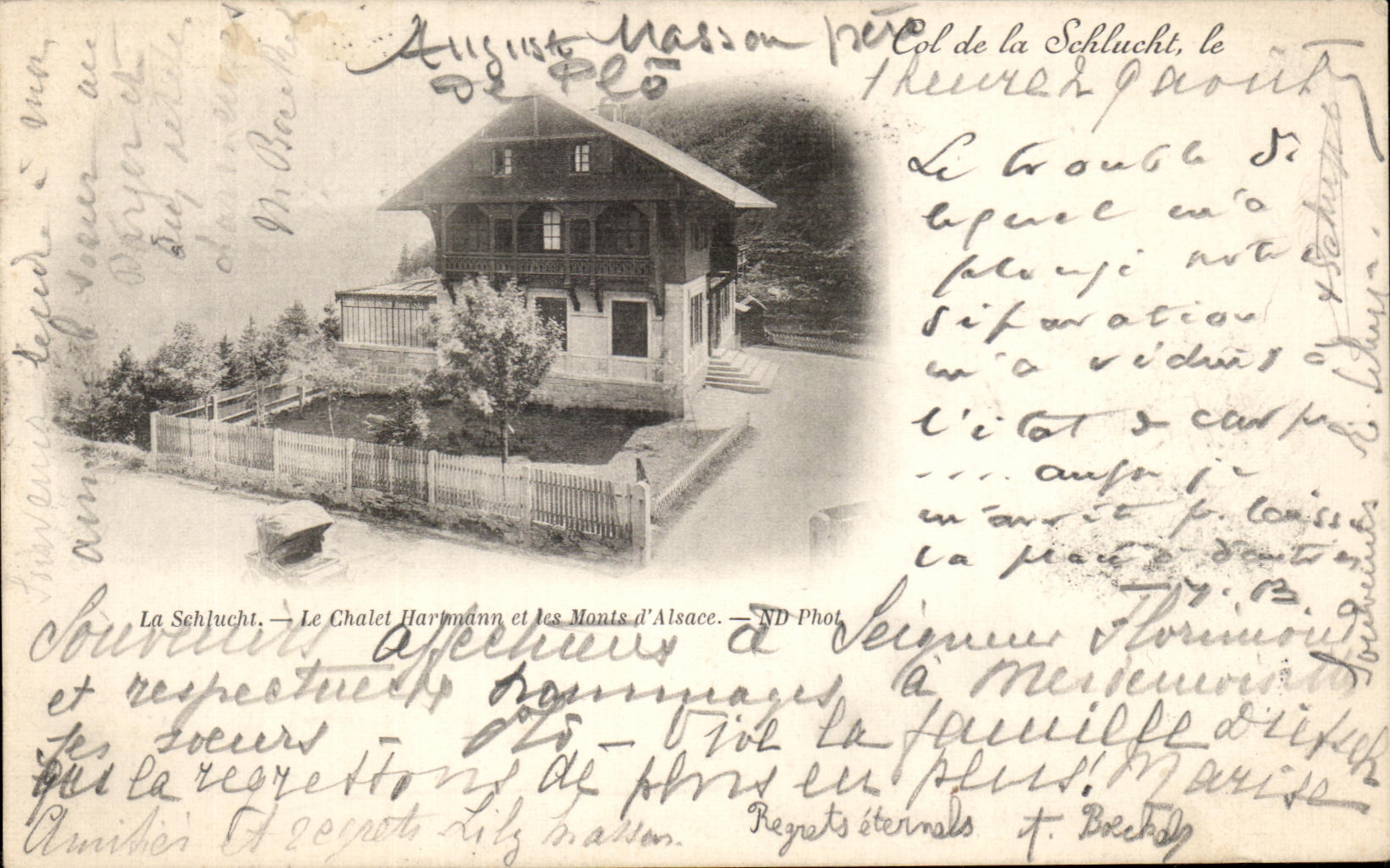 La Schlucht — Le Chalet Harmann et les Monts d'Alsace — ND Phot