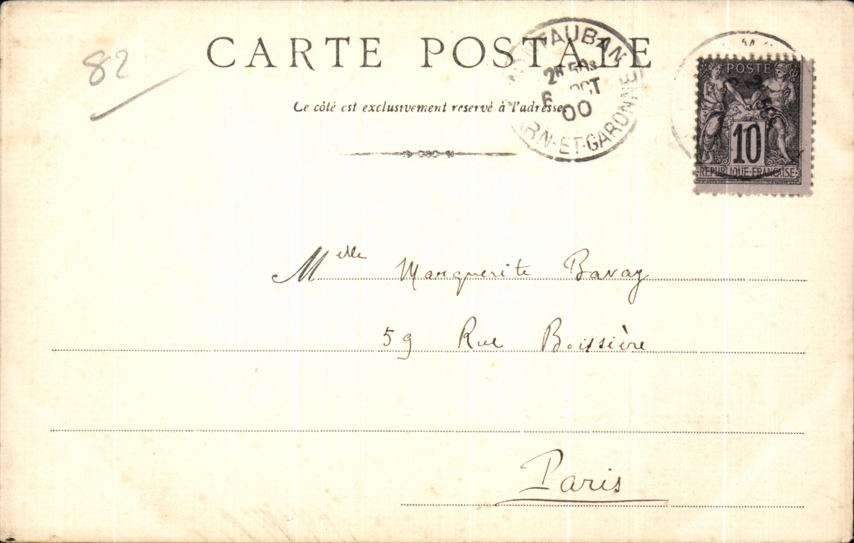 Aubagne — Carte postale avec timbre 10 centimes — éditeur non visible