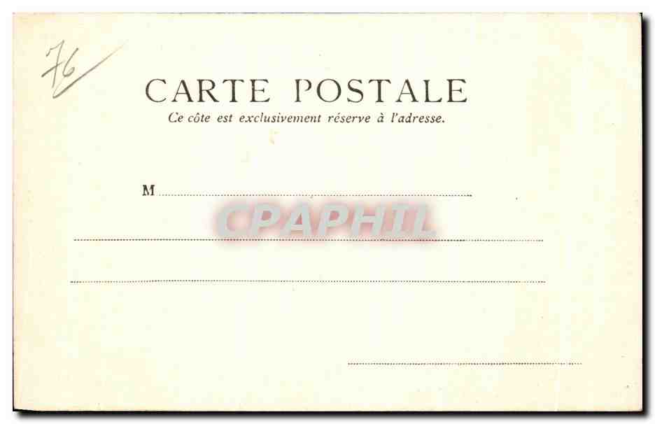 CPA Dieppe Eglise Saint Jacques Carte 1899 — Verso