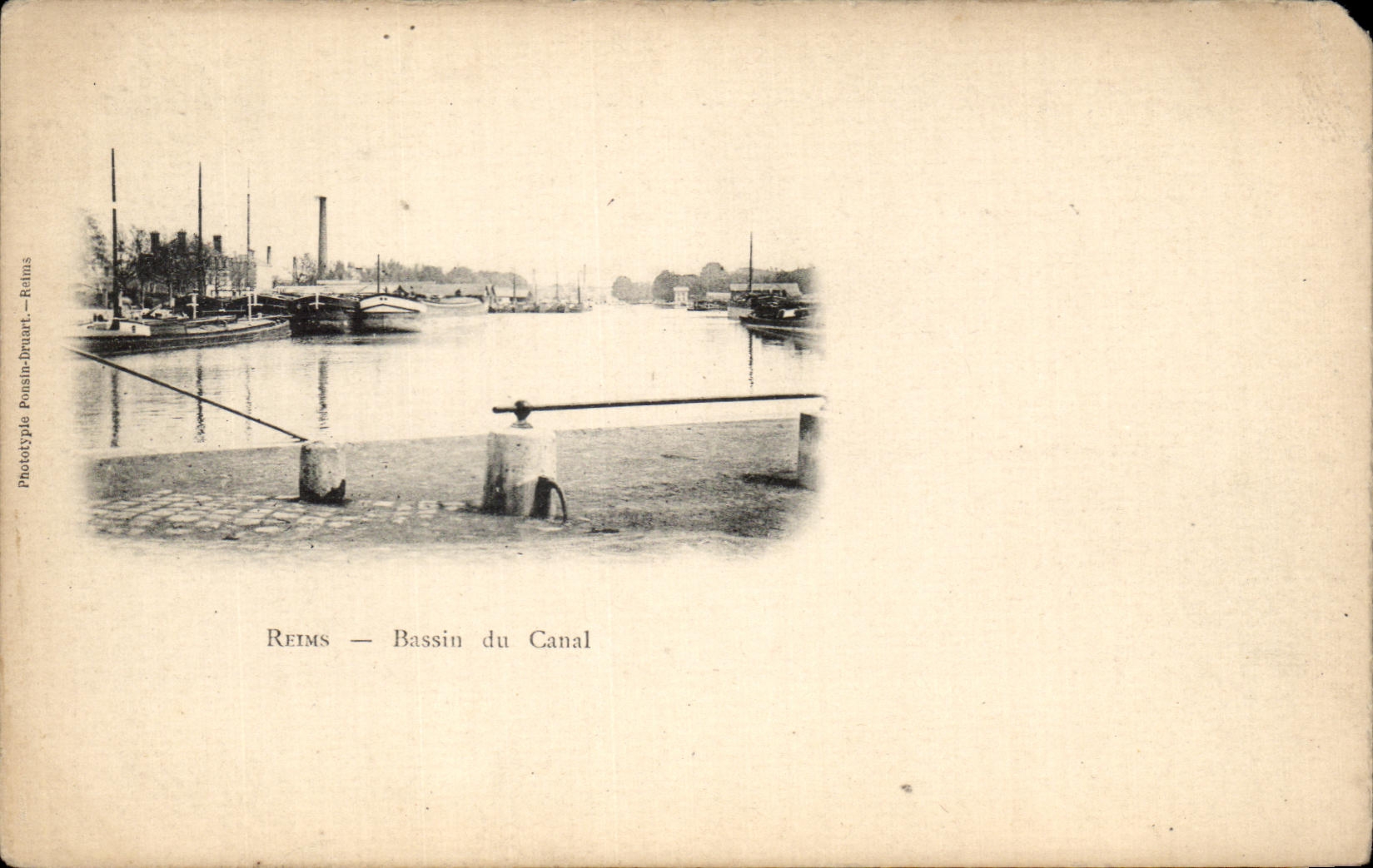 CPA Reims Bassin du Canal