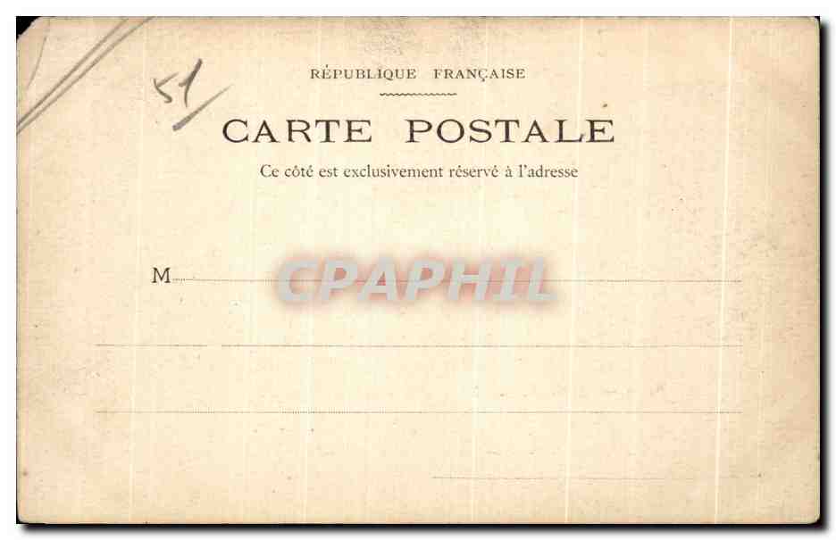 CPA Reims Bassin du Canal — Verso