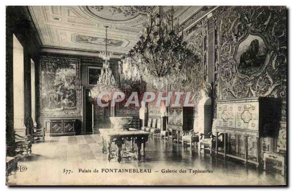 Schloss FONTAINEBLEAU — Galerie der Teppiche — Verleger L. D. n° 577