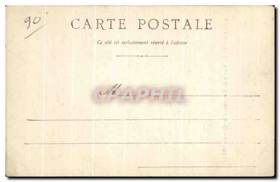 CPA Belfort La Porte de France demolie en 1891 — Verso