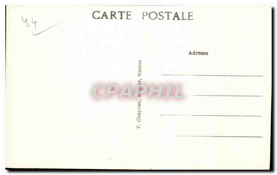 CPA Le Croisic Rocher sur la Grande Cote — Rückseite