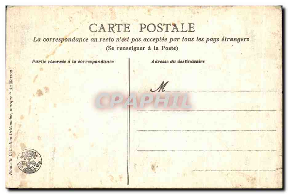 CPA Orleans Cailserate Porte dite de l Eveque — Verso