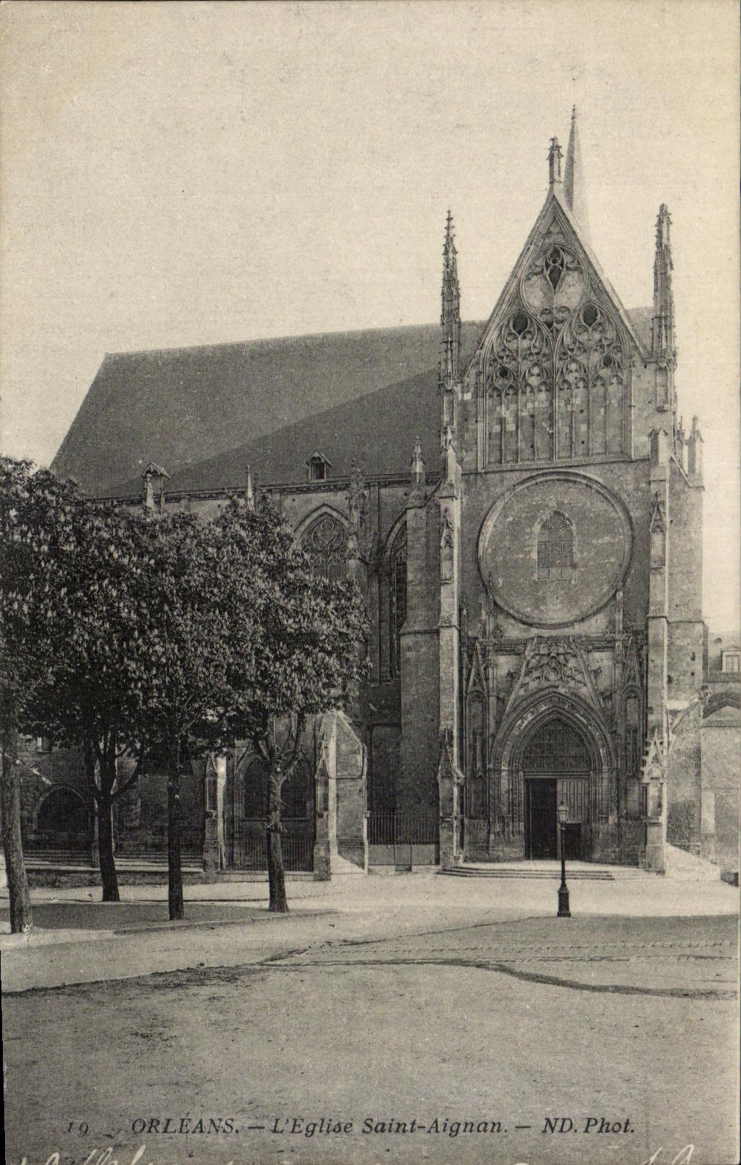 CPA Orleans L Eglise Saint Aignan