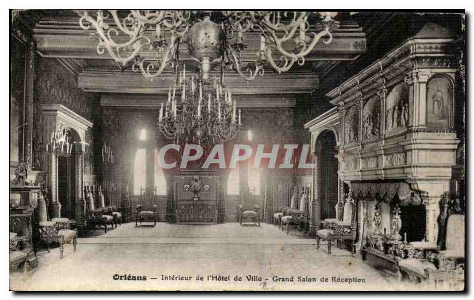 CPA Orleans Interieur de I Hotel De Ville Grand Salon de Reception