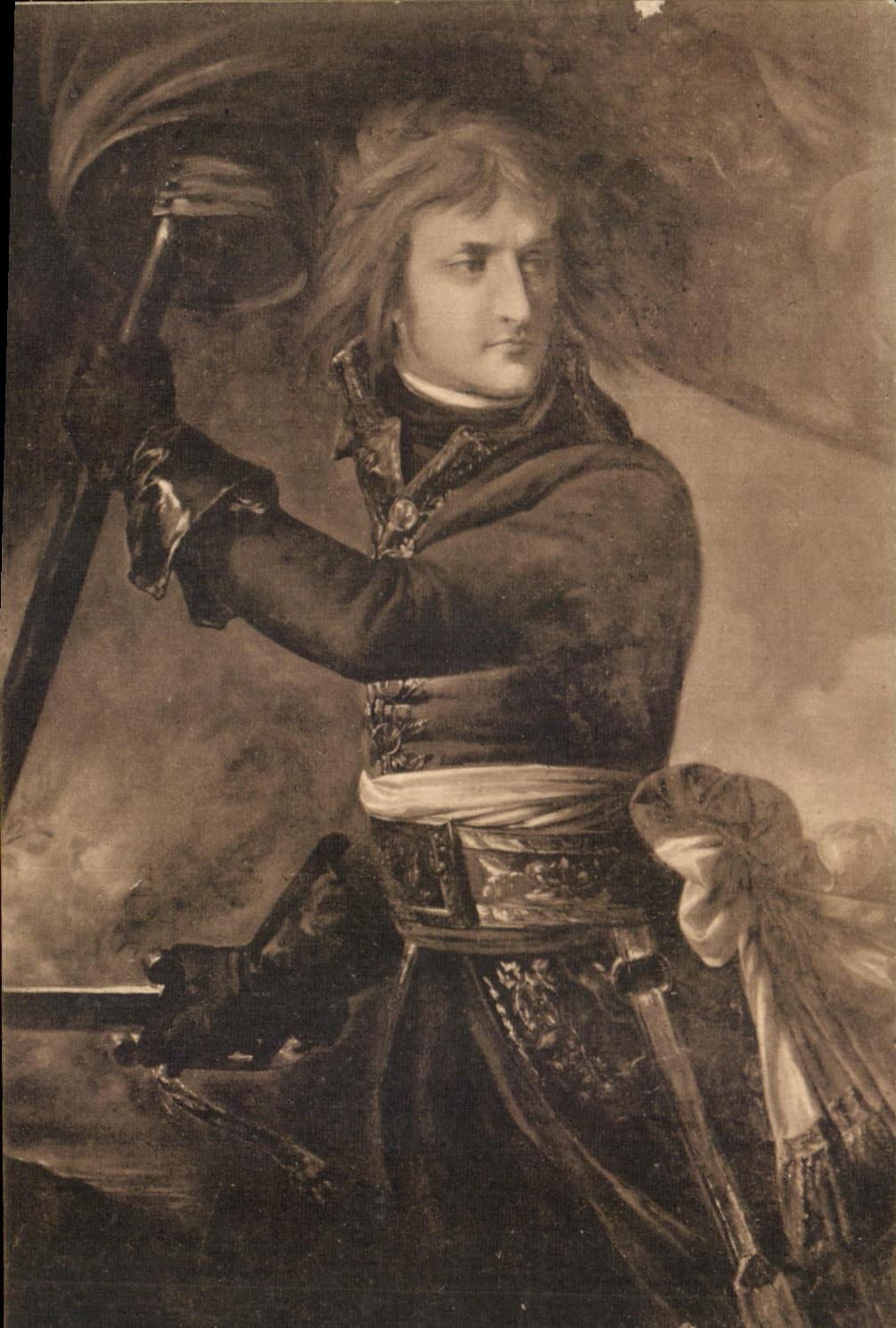 CPA Gros Napoleon Bonaparte au Pont d arcole