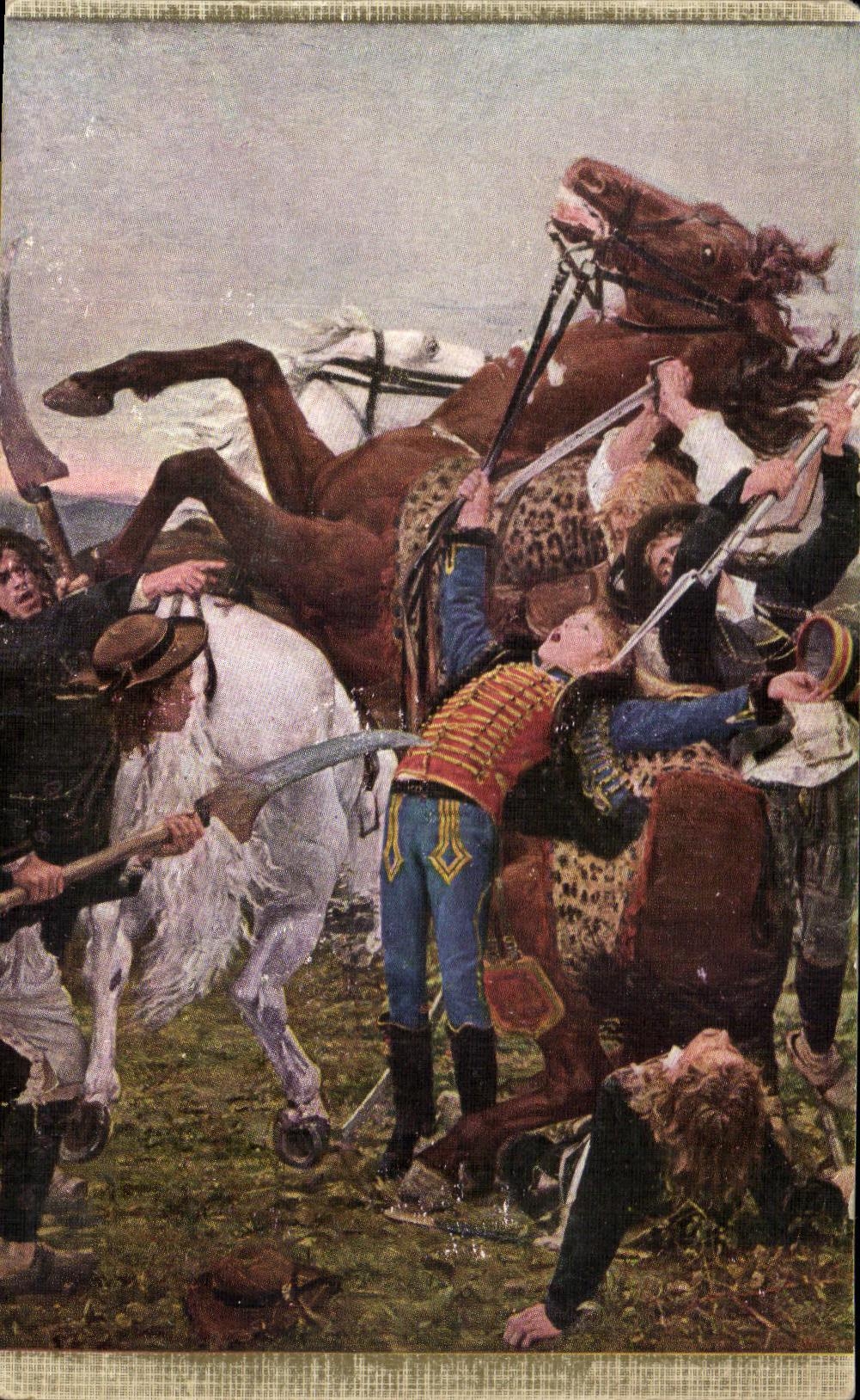 CPA Weerts Mort de Barra Death of Barra Militaria
