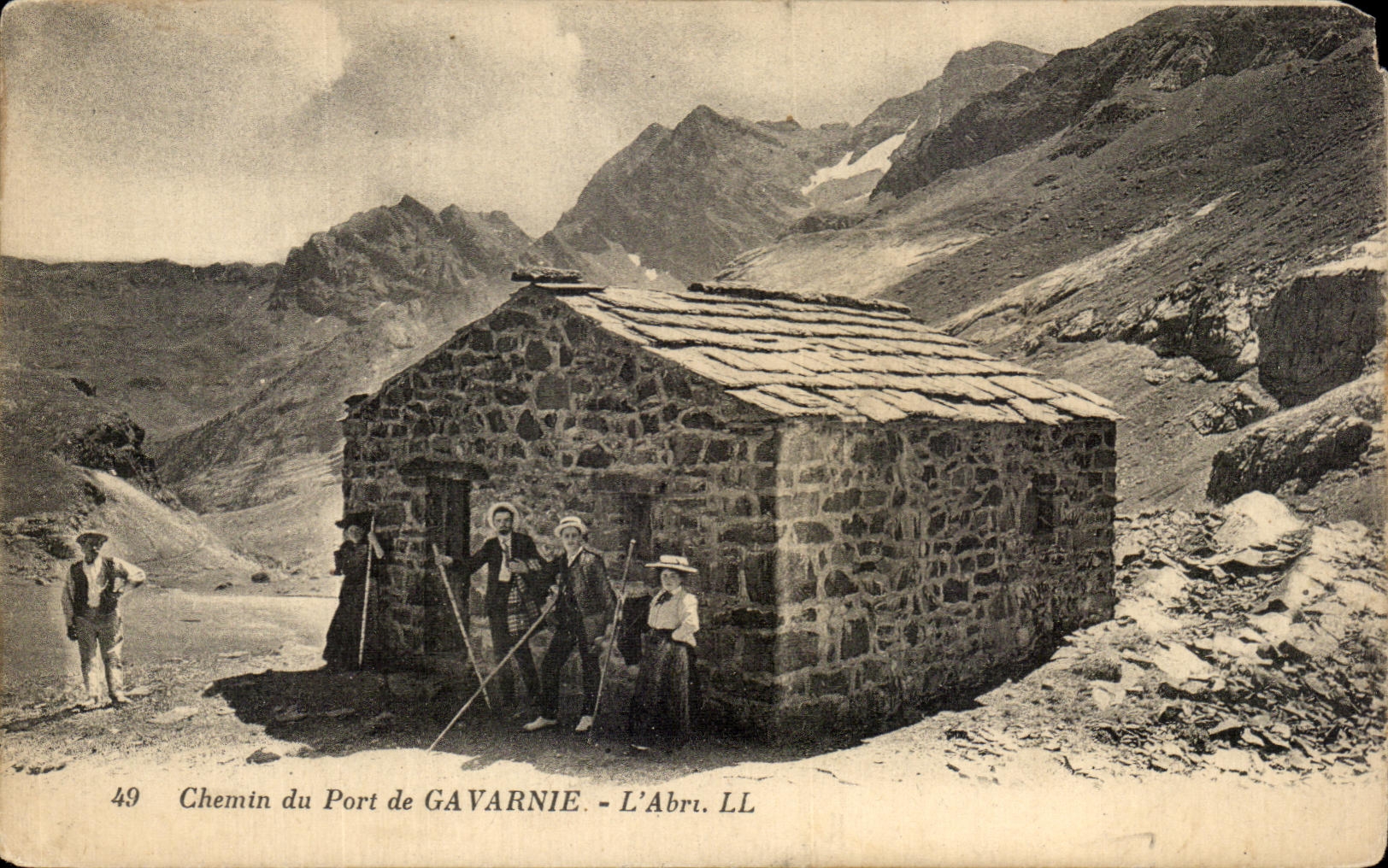 CPA Chemin du Port de Gavarnie L Abri