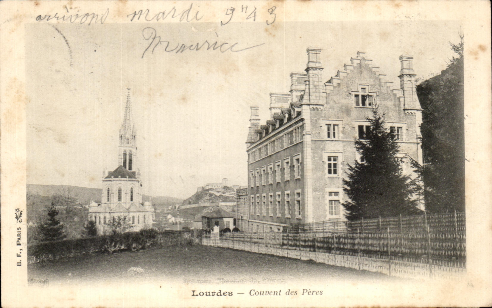 Lourdes — Couvent des Pères — B.F. Paris