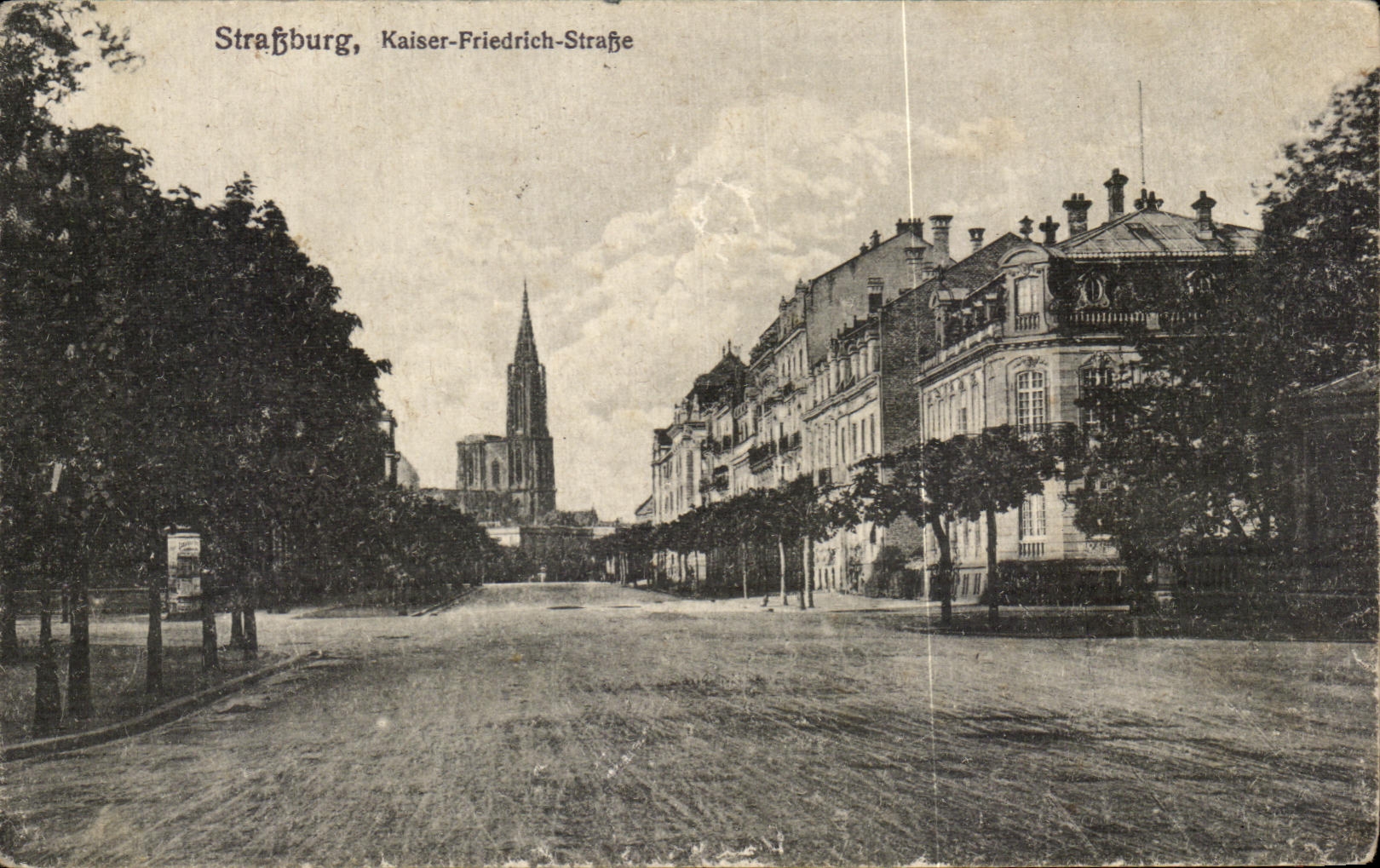 CPA Strassburg Kaiser Friedrich Strasse
