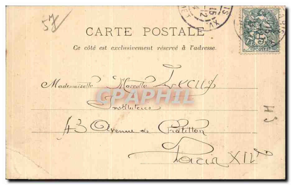 CPA Metz Vue Sur la Moselle Le Jardin d Amour Machine  — Rückseite