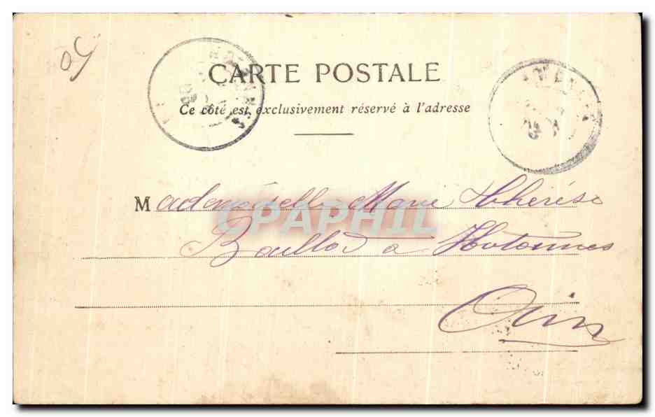 CPA Villefranche L Escadre Militaria uniforme Bateaux  — Rückseite