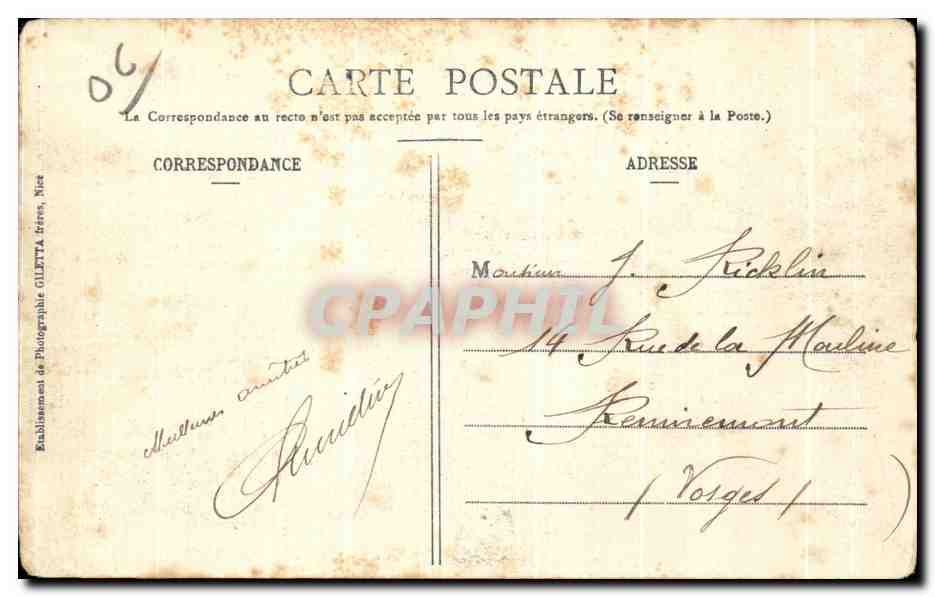 Monte-Carlo — Les Villas et les Hôtels — Collection Artistique 756 — Éditeur Cilettà, Nice — Reverso