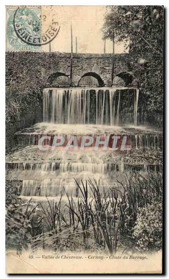 CPA Valle de Chevreuse Cernay Chute du Barrage