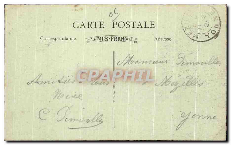 CPA La Cote D Azur Nice Le Jardin Public — Rückseite