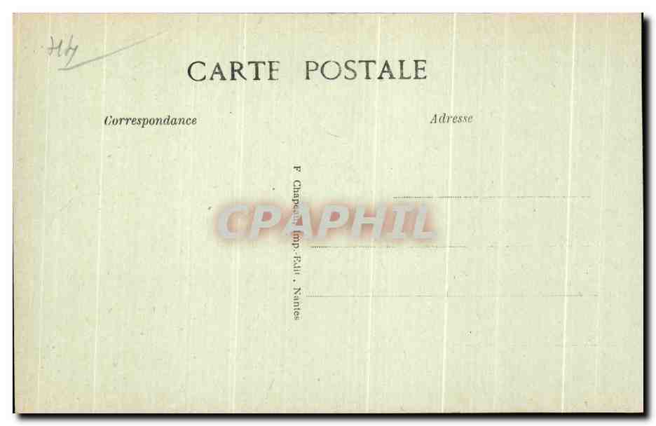CPA Le Pouliguen Sur la Cote Etude de Roches — Rückseite