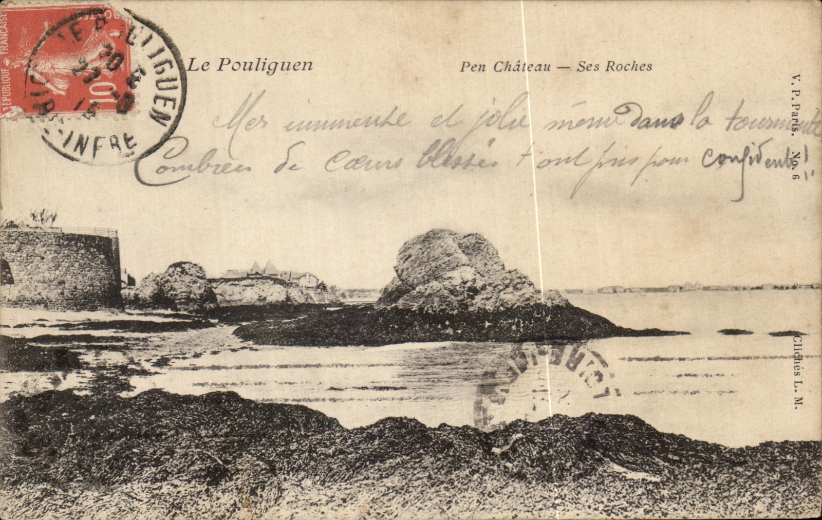 CPA Le Pouliguen Pen Chateau Ses Roches