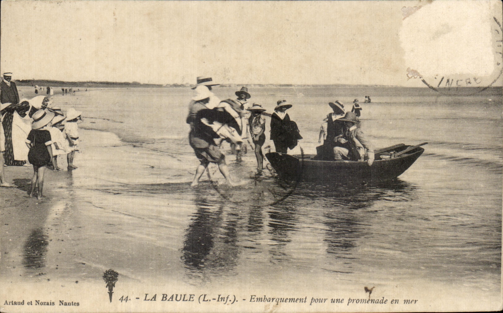 CPA La Baule Embarquement pour une promenade en mer Enfants