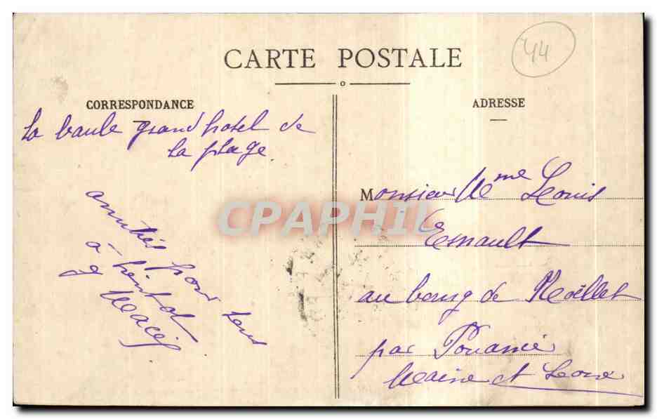 CPA La Baule Embarquement pour une promenade en mer Enfants — Rückseite