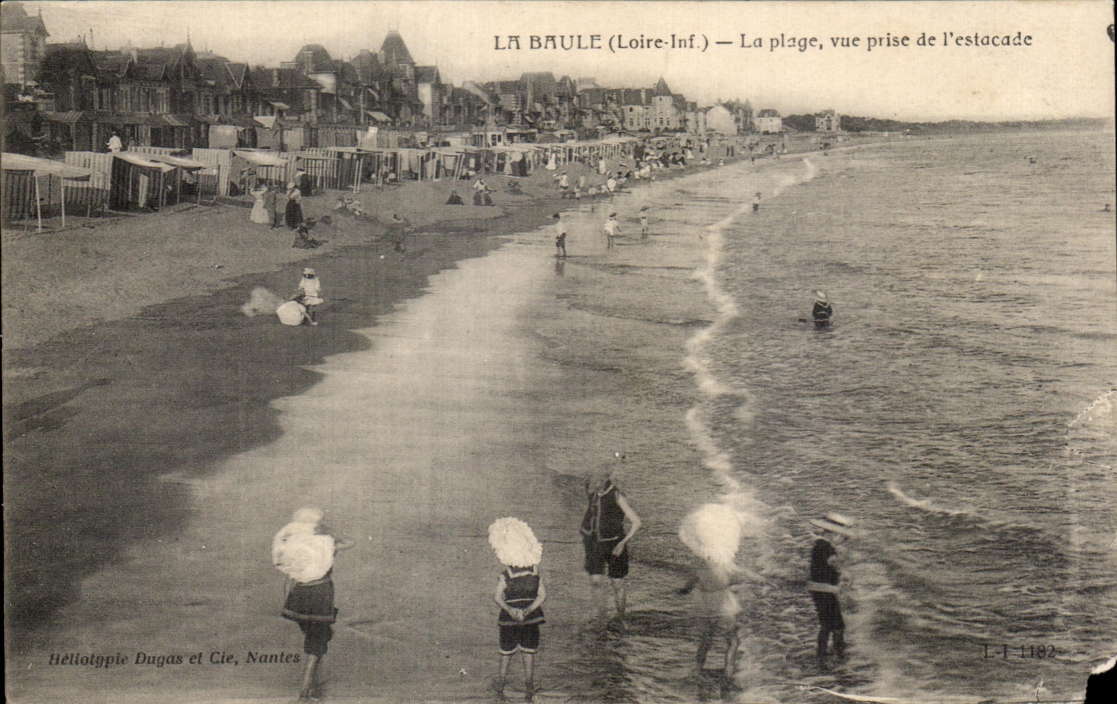 CPA La Baule La Plage Vue prise de l estacade