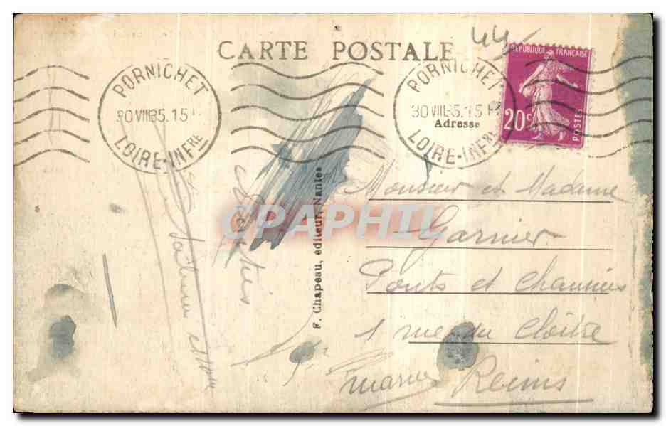 CPA La Baule sur Mer Vue sur le Remblai et la Plage — Verso