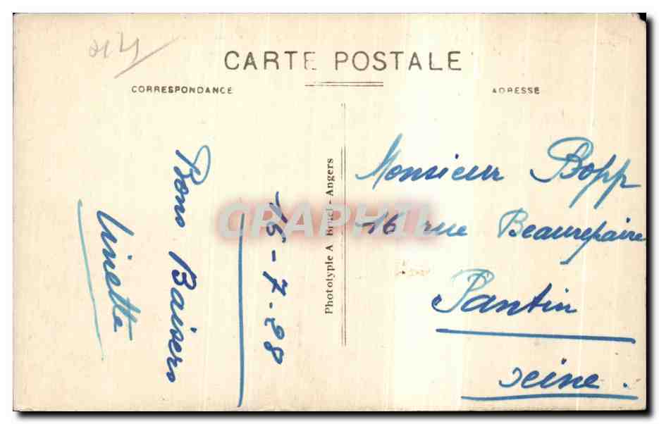 CPA La Baule sur Mer Vue generale de la Plage et des nouveaux Boulevards — Verso