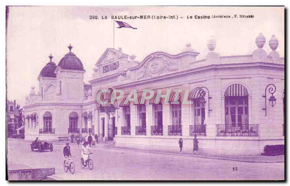 CPA La Baule sur Mer Le Casino Velo Cycle Cycling