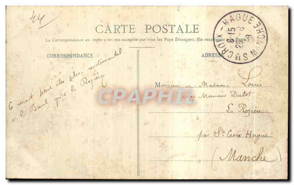 CPA La Baule Le Bois d Amour — Rückseite