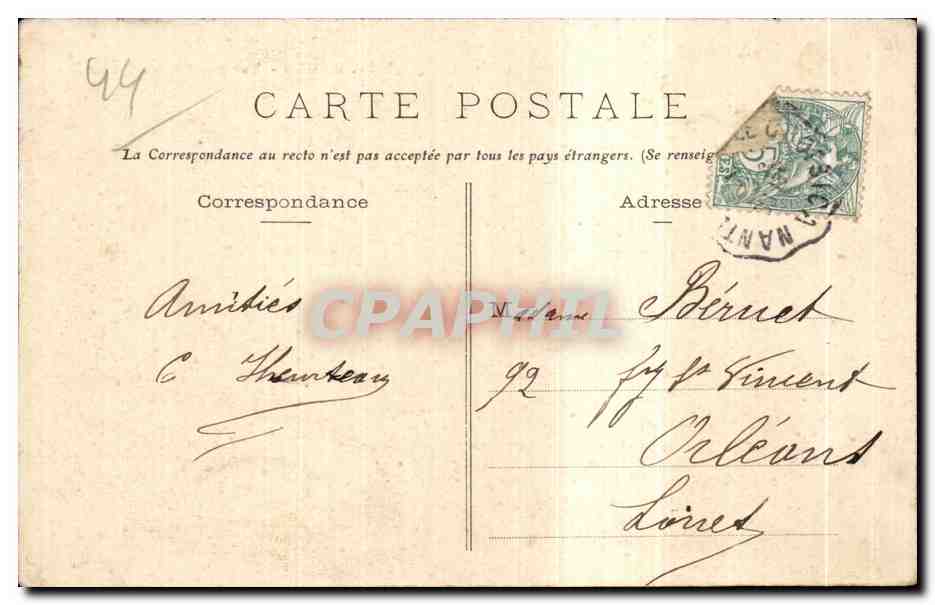 CPA La Baule Vue generale des Quais — Rückseite