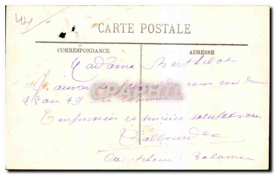 CPA La Baule L Estacade — Verso