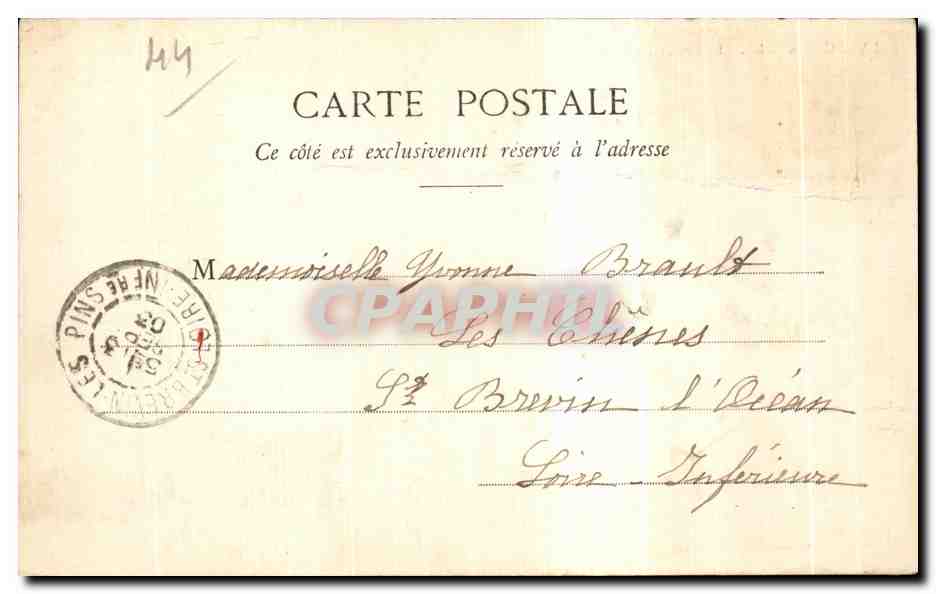 CPA La Baule sur Mer Le Baulevard Darlu — Verso