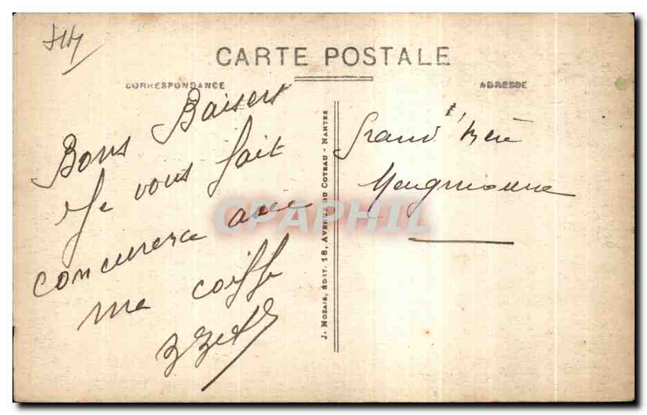 CPA Manoir de Careil Auberge Fameuse au Bon Accueil — Rückseite