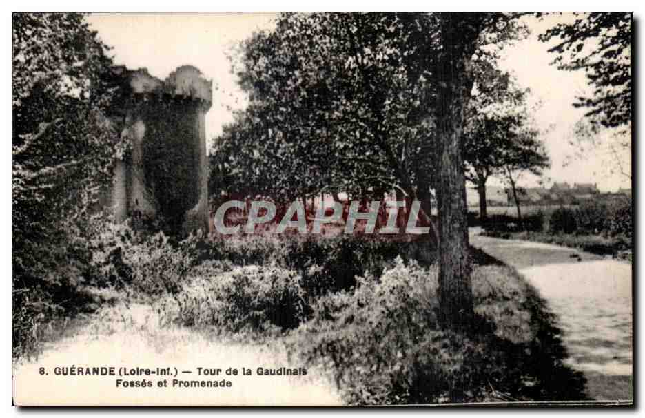 CPA Guerande Tour de la Gaudinals Fosses et Promenade