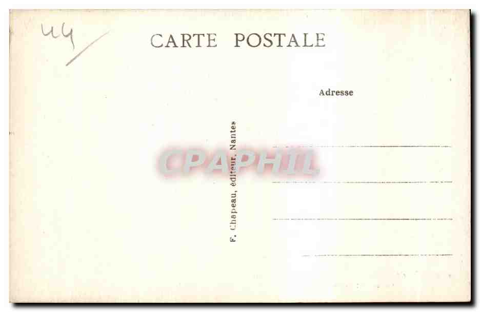 CPA Guerande Tour de la Gaudinals Fosses et Promenade — Rückseite