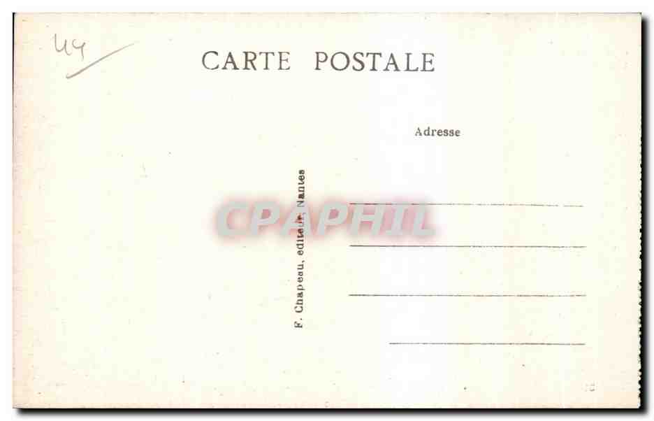 CPA Guerande Tour et Fosses Sainte Anne — Rückseite