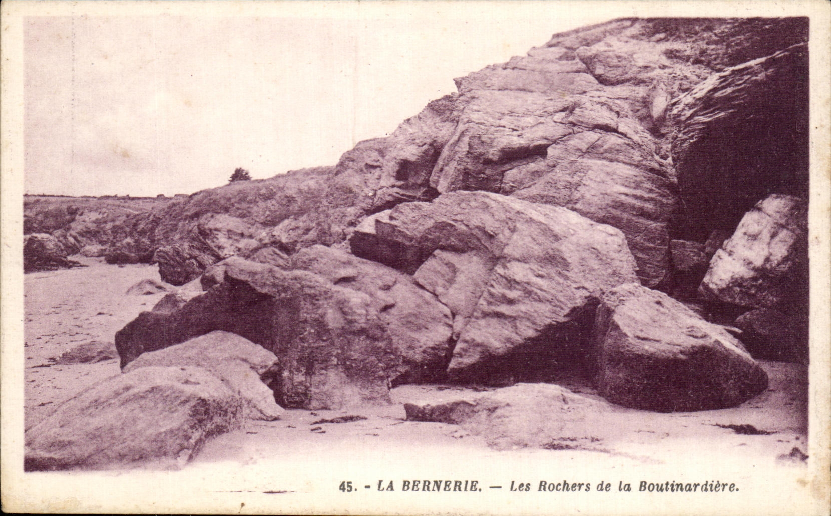 CPA La Bernerie Les Rochers de la Boutinadiere
