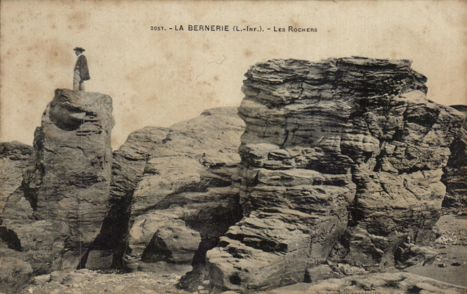 CPA La Bernerie Les Rochers