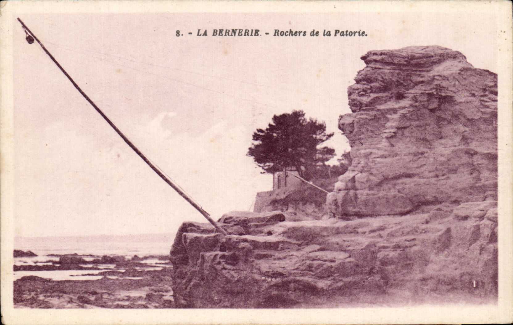 CPA La Bernerie Rochers de la Patorie