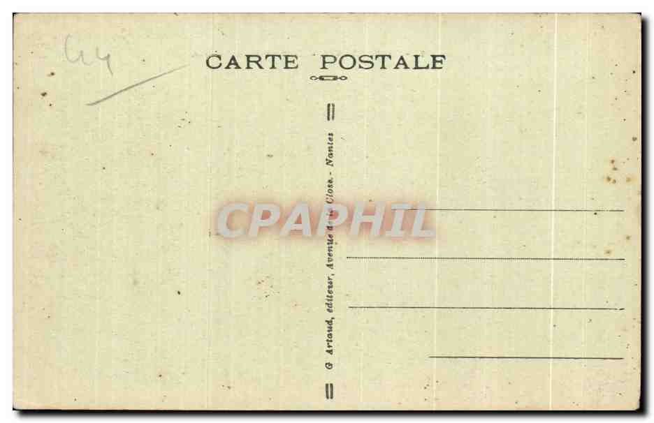 CPA La Bernerie Rochers de la Patorie — Rückseite