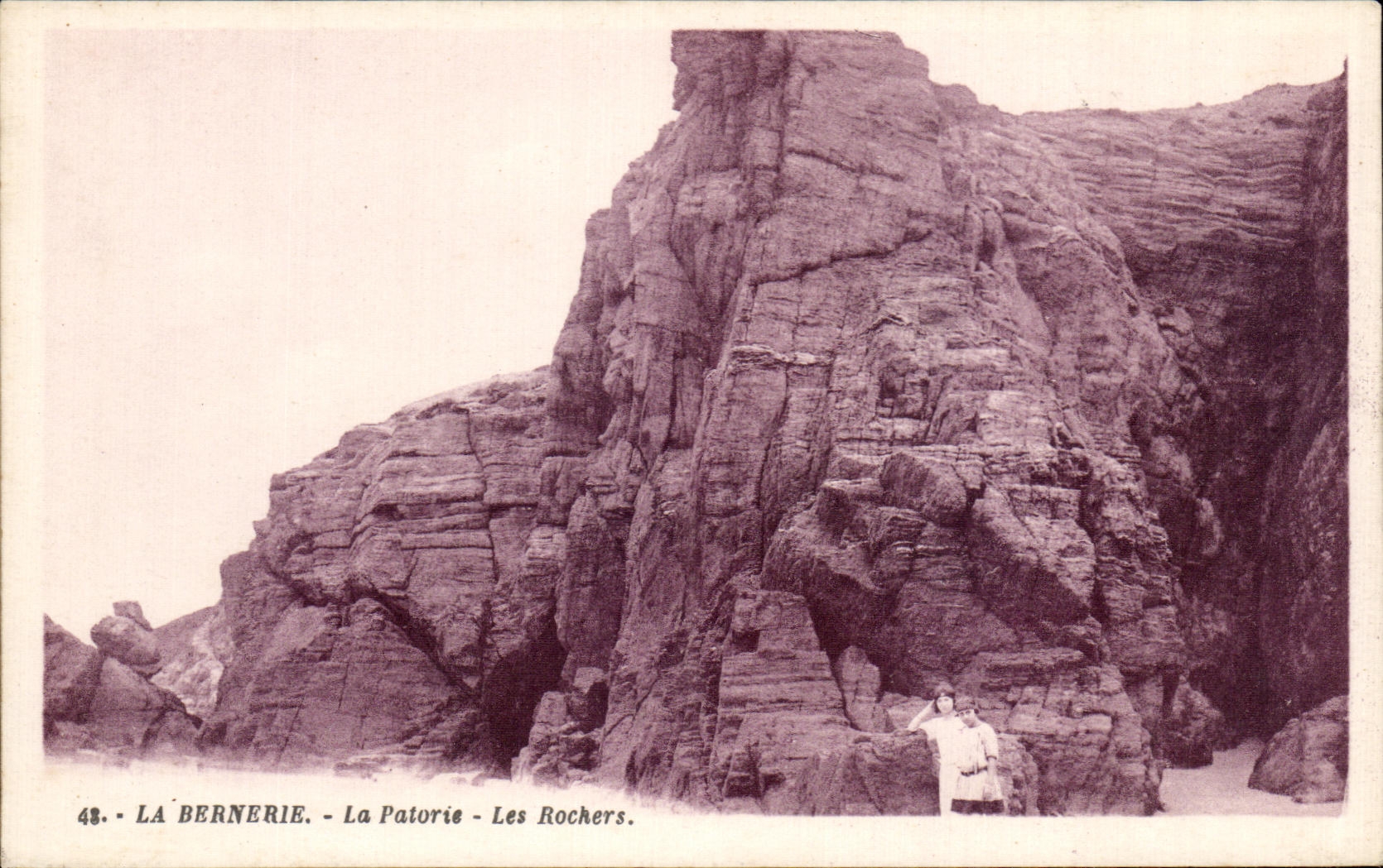 CPA La Bernerie La Patorie Les Rochers
