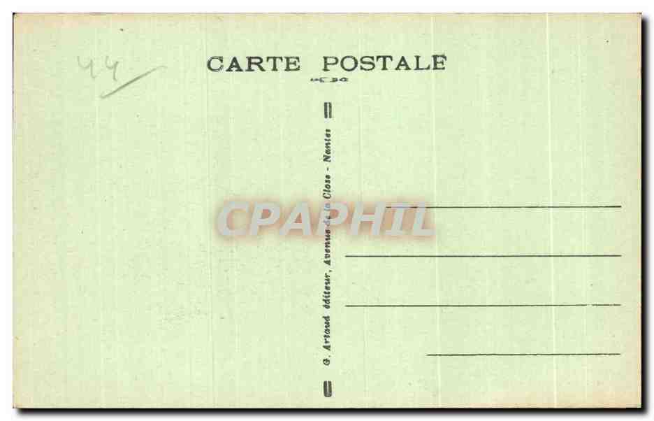 CPA La Bernerie La Patorie Les Rochers — Rückseite