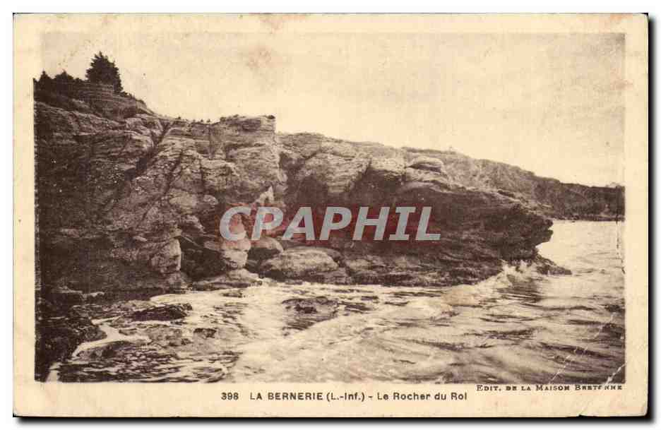 CPA La Bernerie Le Rocher du Roi