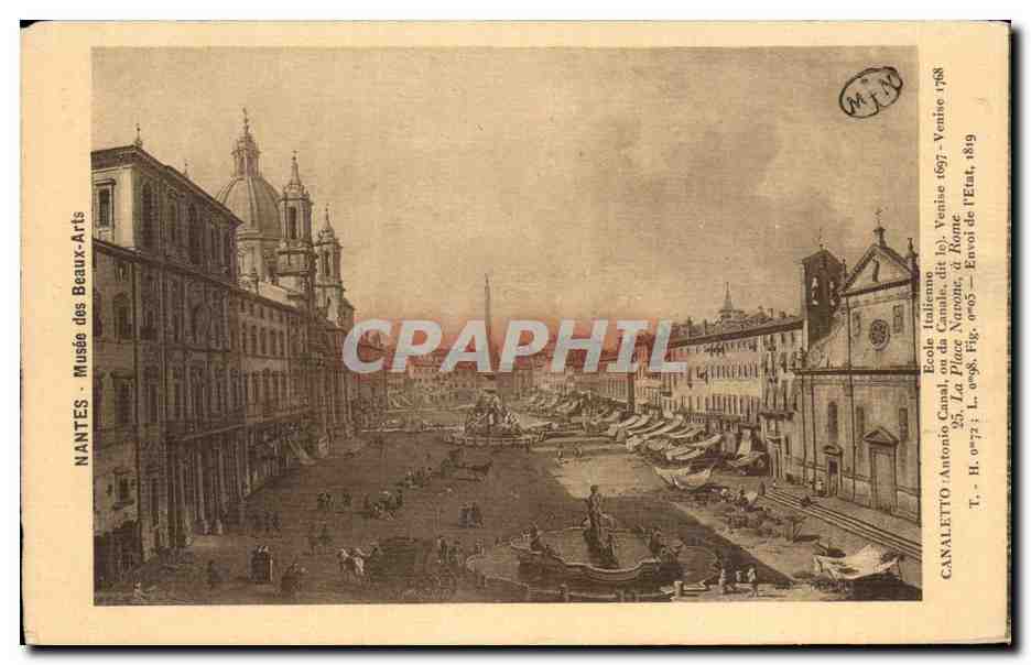 CPA Nantes Musee des Beaux Arts Ecole Italienno canaletto Antonio Canal ou da Canale dit le Venise 1697 Venise 1768