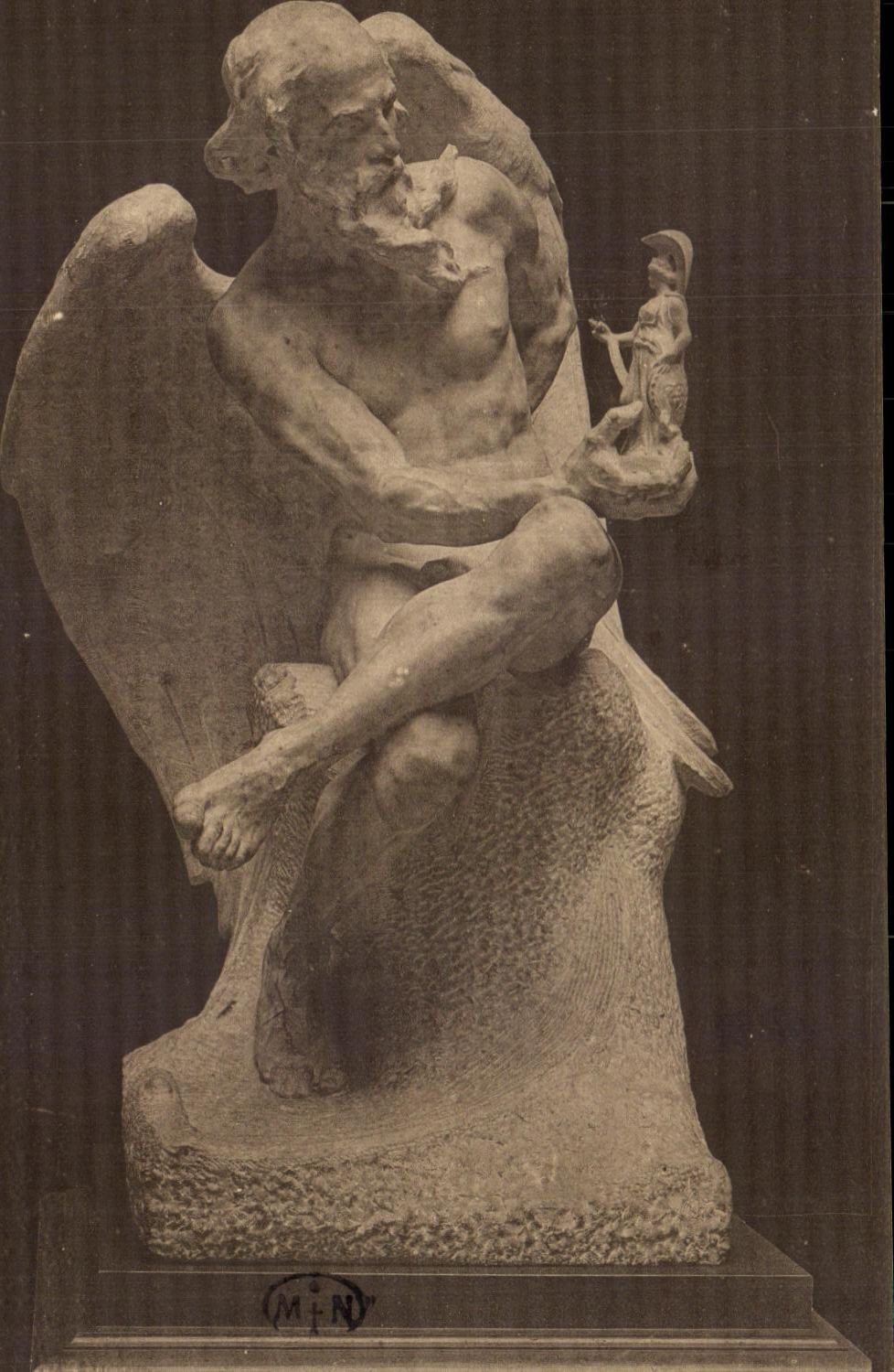 CPA Nantes Musee Des Beaux arts Bareau Georges Marie Valentin Palmbceuf 1856 1731 Le Temps creant la Sagesse