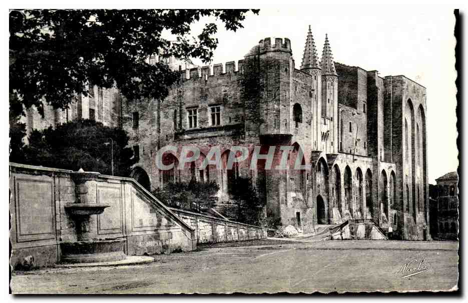 CPSM Avignon Palais des Papes 